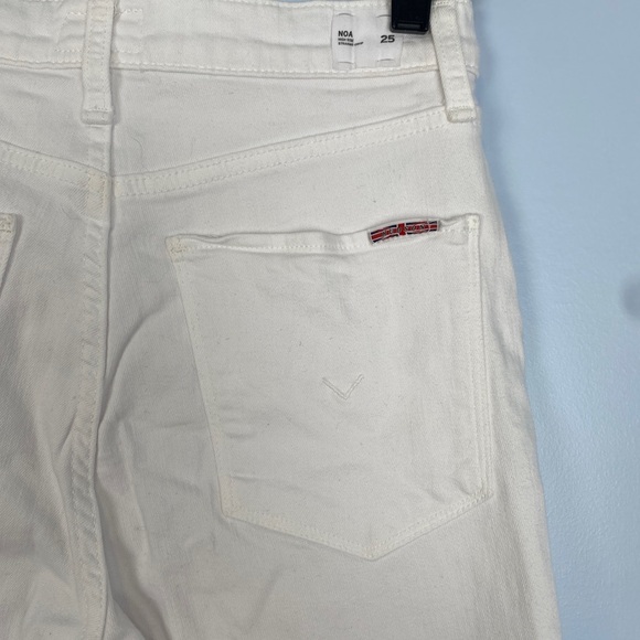 NWOT Hudson Noa High Rise Straight Fit Cropped Jeans White 25 Capsule Wardrobe - Picture 10 of 13